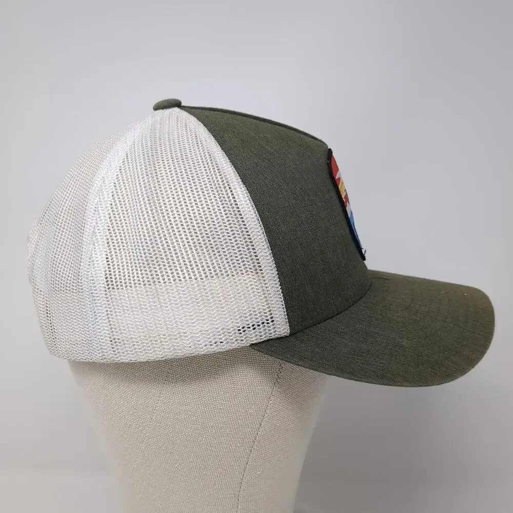 Hooey Snapback Trucker Hat Green One Size Adjustable Embroidered Mesh Back - Picture 5 of 9